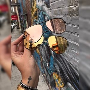 Quay High Key Sunglasses - Gunmetal/Rose